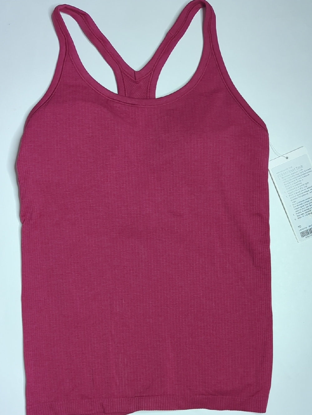 Lululemon Ebb to Street Tank NWT in Size 10 Magenta Smoke